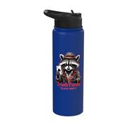 Trash Panda Plays Dirty Poker Casino Style Stainless Steel Insulated Water Bottle