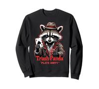 Trash Panda Plays Dirty Poker Casino Style Sweatshirt
