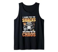 Trash Panda Raccon Came for The Snacks Raccoon Lover Tank Top