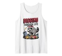 Trash Panda Raccoon Digging Trash Raccoon Lover Tank Top