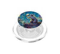 Trash Panda Raccoon Drinking Soda Urban Wildlife PopSockets PopGrip for MagSafe