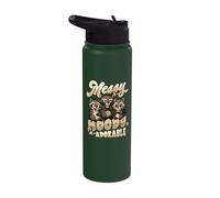 Trash Panda Raccoon Messy Moody Adorable Raccoon Lover Stainless Steel Insulated Water Bottle