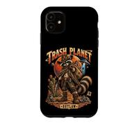 Trash Planet Outlaw Raccoon Cosmic Adventure Humor Case for iPhone 11