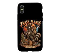 Trash Planet Outlaw Raccoon Cosmic Adventure Humor Case for iPhone X/XS