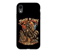 Trash Planet Outlaw Raccoon Cosmic Adventure Humor Case for iPhone XR