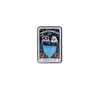 Trash Reader Book Club Raccoon Possum Reading Bookish Tarot Card Enamel Pin, Cute Bookish Humor Pin Brooch For Reader Book Lover Librarian Bibliophile, Funny Sarcastic Bookworm Reader Brooch Badge