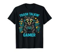 Trash Talkin Gamer Raccoon Headphones Gaming Controller T-Shirt