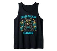 Trash Talkin Gamer Raccoon Headphones Gaming Controller Tank Top