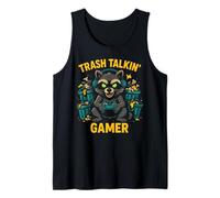 Trash Talkin Gamer Raccoon Headphones Gaming Controller Tank Top
