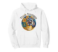 Trash Treasure Raccoon Sunflowers Trash Panda Funny Pullover Hoodie