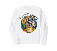 Trash Treasure Raccoon Sunflowers Trash Panda Funny Sweatshirt