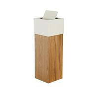 Trashbin Square Wooden Trash Can Modern Swing Cover Trash Can Wooden Waste Paper Basket Recycle Station Office Bedroom Waste Paper Basket Trash Cans(A,L)
