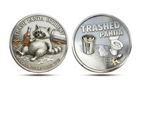 Trashed Panda Incident Challenge Coin - Funny Raccoon Drinking Coin, "Just One More" Humor Bar Token, Novelty Gag Gift for Party Lovers & Drinkers (1pc)