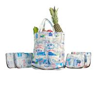 Trashy Bags Africa - Smart Shopping Bag - Upcycled Plastic - Zips to Compact - 18KG Capacity - Water Resistant