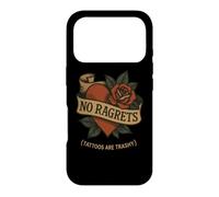 Trashy Tattoo Meme No Ragrets Funny Ink Quote Tattoo Lovers Case for iPhone 17 Pro