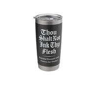 Trashy Tattoo Religious Ink Joke Gothic Proverb Sarcasm Stainless Steel Insulated Tumbler