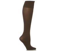 Trasparenze Ladies 1 Pair Cinzia Microfibre Knee Highs In 11 Colours - One Size - Dark Brown