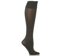 Trasparenze Ladies 1 Pair Cinzia Microfibre Knee Highs In 11 Colours - One Size - Dark Grey