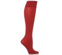 Trasparenze Ladies 1 Pair Cinzia Microfibre Knee Highs In 11 Colours - One Size - Red Brown