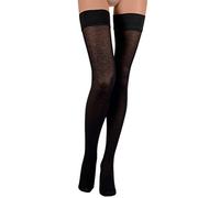 Trasparenze Ladies 1 Pair Jennifer 100 Denier Cotton Hold Ups Black Small/Medium