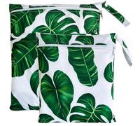 TRASUN Wet bag (Holiday Style, 2 pack, Leaf 3)
