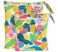 TRASUN Wetbag Nursery Wet Bag Nappy Bags Swimming Equipment Wet and Dry Changing Bag Pack of 2, Fruit., 2er-Pack, Pack sack