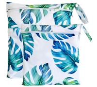 TRASUN Wetbag Nursery Wet Bag Nappy Bags Swimming Equipment Wet and Dry Changing Bag Pack of 2, Sheets 4, 2er-Pack, Pack sack