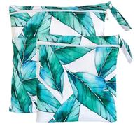 TRASUN Wetbag Nursery Wet Bag Nappy Bags Swimming Equipment Wet and Dry Changing Bag Pack of 2, Sheets 6, 2er-Pack, Pack sack
