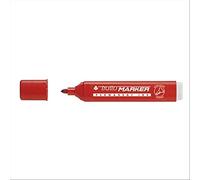Tratto Round Tip Red 12-Piece Permanent Markers (Red, 1.4 mm, Cardboard, Glass, Leather, Metal, Plastic, Polystyrene, Wood, Alcohol-Based Ink)