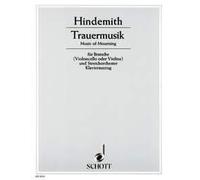 Trauermusik Piano reduction with solo part viola (violin, cello) and string orch