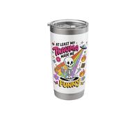 Trauma Funny Skeleton Vibes for Halloween Party Enthusiasts Stainless Steel Insulated Tumbler