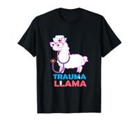 Trauma Llama Funny Nurse Pun EMT Medical Humor T-Shirt
