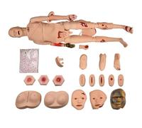 Trauma Manikin for Nursing Training - Advanced Anatomy, PVC Material, Complete Functionality, Includes Wound Modules for Patient Care Education