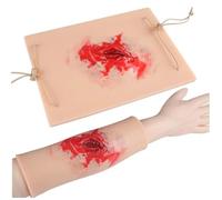 Trauma Model,Wound Packing and Tourniquet Trainer Kit,Wearable Simulated Wound Skin Model,Bleed Control Suturing Surgical Exercises for First Aid Training