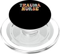 Trauma Nurse Week Groovy Appreciation Day For Women For Work PopSockets PopGrip for MagSafe