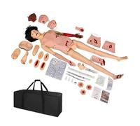 Trauma Patient Care Manikin Model, Full Body Burn Human Model PVC Nursing Training Simulator Anatomical Medical Manikin Nursing Mannequin For Training(Female)