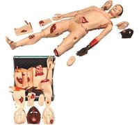 Trauma Patient Care Mannequin, Trauma Nursing Training Manikin with Wound Module, Full Body Life-Size Burn Mannequin, for Nursing Medical Training Teaching