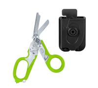 Trauma Scissors 6-in-1 Multifunctional Folding Scissors are Ideal for Professional use in Emergency Services or for Everyday tasks,Green