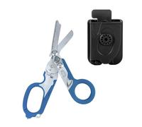 Trauma Scissors 6-in-1 Multifunctional Folding Scissors, Ideal for Professional use in Emergency Services or Everyday tasks,Blue