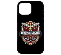 Trauma Surgeon Caduceus Surgery Surgical Doctor MD Physician Case for iPhone 16 Pro Max