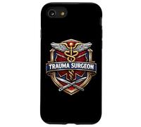 Trauma Surgeon Caduceus Surgery Surgical Doctor MD Physician Case for iPhone SE (2020) / 7/8