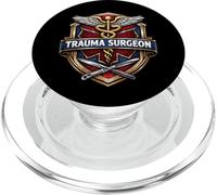 Trauma Surgeon Caduceus Surgery Surgical Doctor MD Physician PopSockets PopGrip for MagSafe