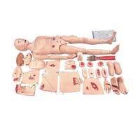 Trauma Training Manikin, Life-Size Nursing Model with Wound Modules