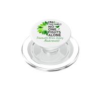 Traumatic Brain Awareness sunflower support Traumatic Brain PopSockets PopGrip for MagSafe