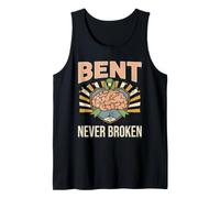 Traumatic Brain Injury Awareness Survivor Bent Never Broken Tank Top