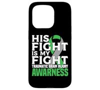 Traumatic Brain Injury Awareness TBI Awareness Green apparel Case for iPhone 15 Pro