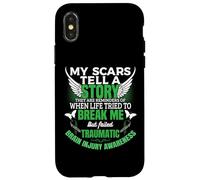 Traumatic Brain Injury Awareness TBI Green Ribbon Men Women Case for iPhone X/XS