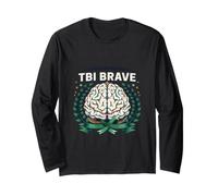 Traumatic Brain Injury Awareness | TBI Survivor Brave Long Sleeve T-Shirt