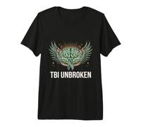 Traumatic Brain Injury Awareness | TBI Survivor Unbroken Premium T-Shirt