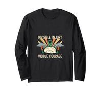 Traumatic Brain Injury | Invisible Injury Visible Courage Long Sleeve T-Shirt